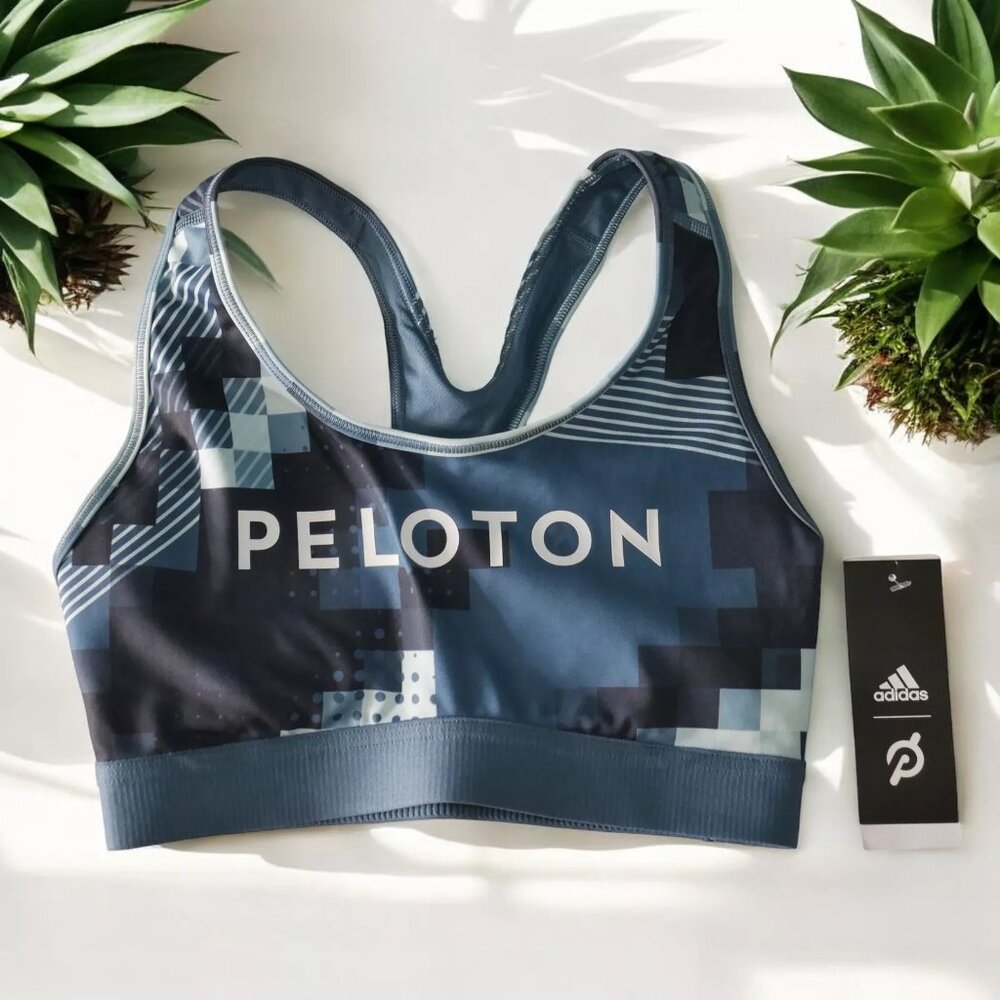 PELOTON x Adidas BT HEAT.RDY Sports Bra Medium Impact Crossback Women Size XS